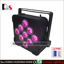 10 шт.+ зарядный чехол+ 1 XLR приемопередатчик беспроводной светодиодный Uplighting RGBWA+ UV 9x18 Вт аккумуляторная батарея Par для DJ