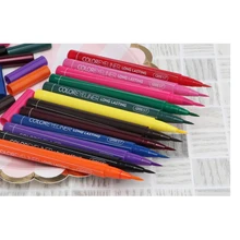 1 шт. водостойкая цветная жидкая подводка для глаз карандаш черный Водостойкая цветная жидкая ручка макияж глаз маркер легко носить косметика для глаз