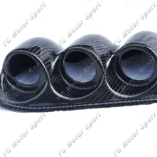 Тройной блок калибровки из углеродного волокна 52 мм/60 мм подходит для 2001-2007 Evolution 7-9 EVO 7 8 9 LHD тройной приборной блок калибровки крышка