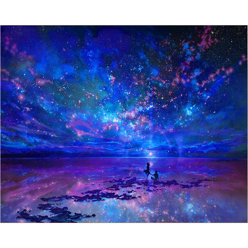 Blue Sky Diamond Painting 5d DIY Full Square Drill Cross Stitch Crystal Rhinestone Embroidery Landscape Mosaic Embroidery Cross Stitch (1)