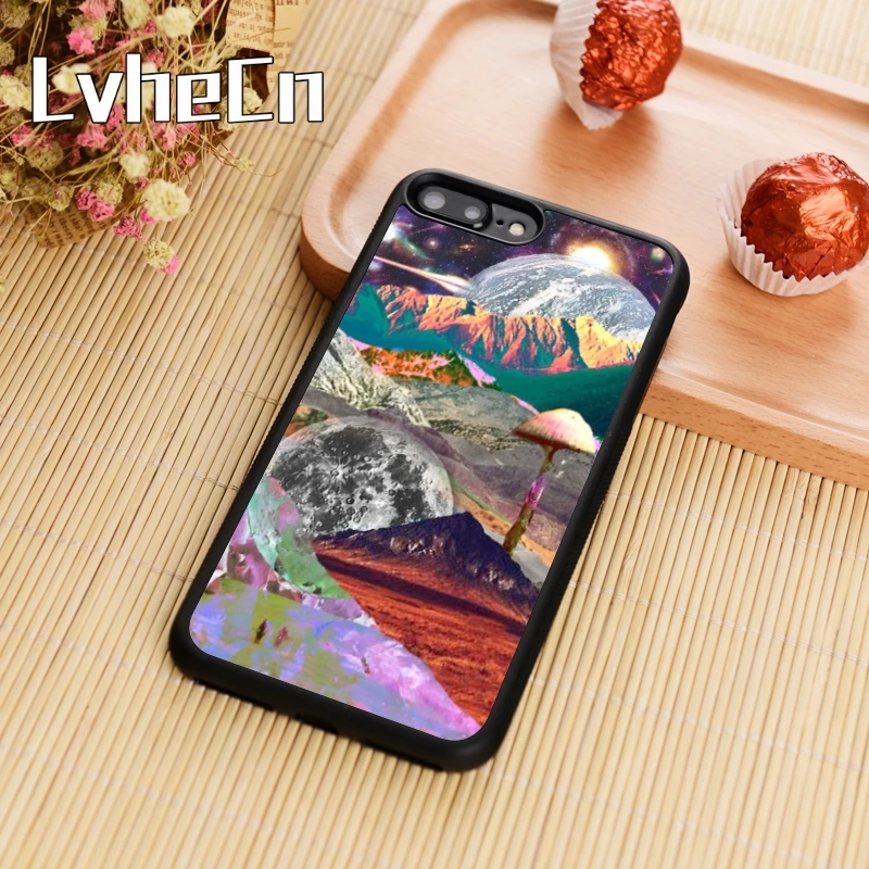 LvheCn Trippy Psychedelic Drug Cosmic Abstract Phone Case For iPhone 11 Pro X XR XS MAX 5 6 6s 7 8 Plus samsung s7 s8 s9 s10 |