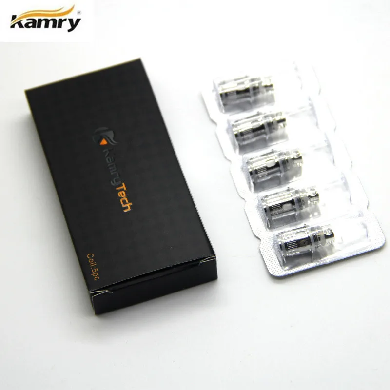 

Original Kamry Atomizer Coil Replaceable Sub 0.5ohm X6 Plus Coils K1000 Plus Atomizer Electronic Cigarette Coils 5cps/lot