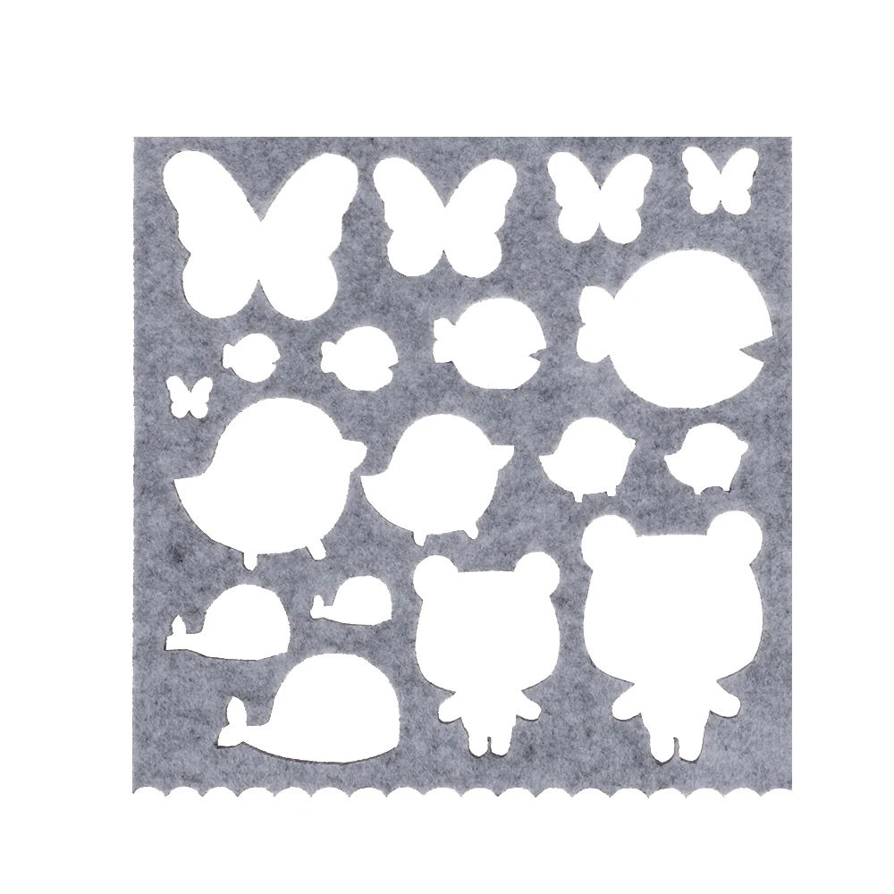 7 шт./компл. 16x16 см игла для валяния шерсть войлочная форма практичная аппликация формы формирования набор шаблон войлочный Комплект «сделай сам»