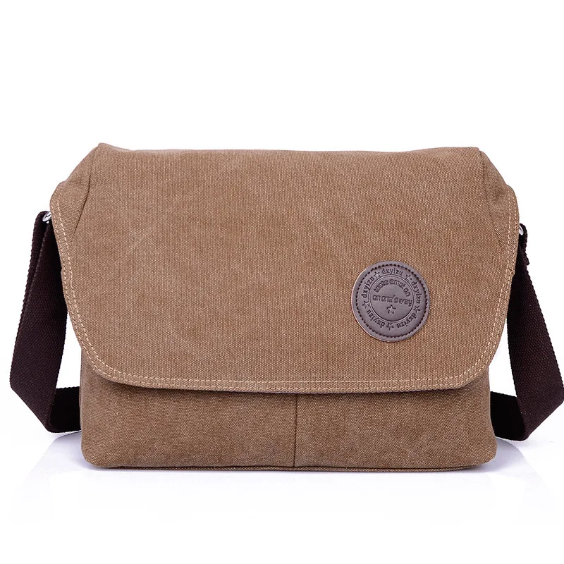 Classic Washed Canvas Style Men's Messenger Bag Satchel Crossbody
