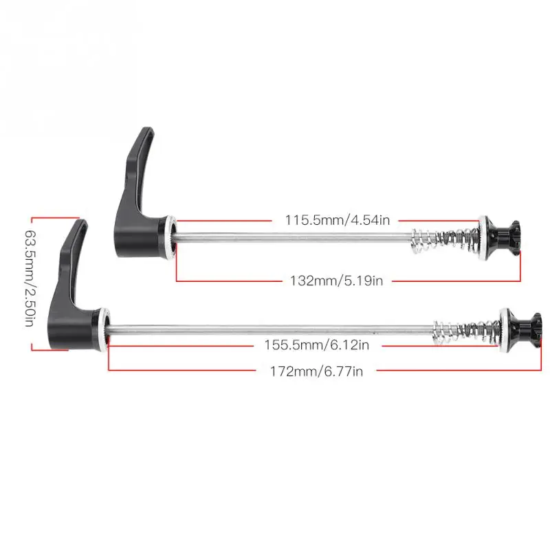 1 пара велосипедных шампуров из титанового сплава для горного или шоссейного велосипеда, ступица колеса, БЫСТРОРАЗЪЕМНАЯ шпажка, передняя задняя ось, шпажки, Аксессуары для велосипеда - Цвет: Black Mountain Bike