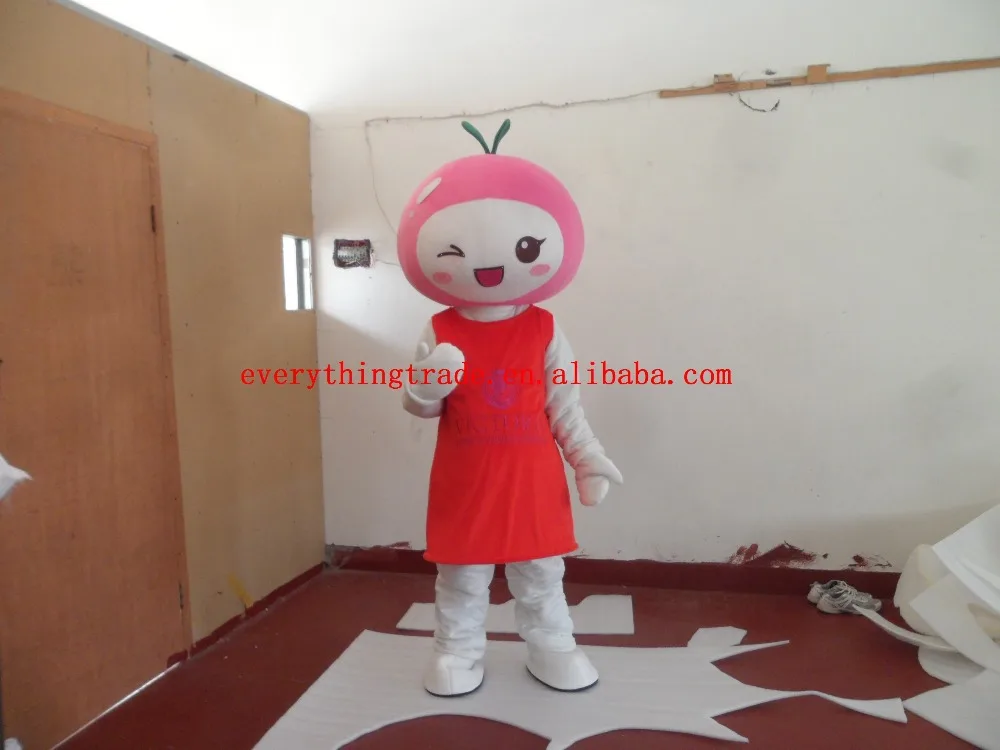 Hot sale Cute Cartoon Character Adult cute red baby doll Mascot Costume ...