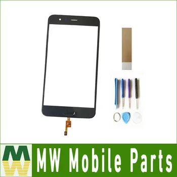 

1PCS/Lot For Xiaomi 6 Mi6 Mi 6 with Fingerprint Outer Glass Front Outer Glass Black White Blue Color with tools+tape