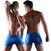 A813 сексуальные мужские трусы сплошной цвет синий, черный; Большие размеры 34–43 пляжный купальник доска для плавания Шорты парень для мужчин купальный костюм Sunga; Лидер продаж; мужские шорты купальные Детские трусы-боксеры