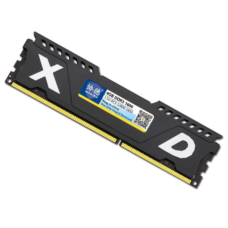 Жилет теплоотвод для Xiede DDR3 1333 PC3-12800 10600 4 ГБ настольный ПК ram память совместимая оперативная память s 1333 МГц/1600 МГц металлический корпус 1,5 в