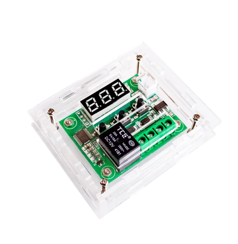 

W1209 DC12V cool temp thermostat temperature control switch temperature controller thermometer thermo controller+Acrylic Box