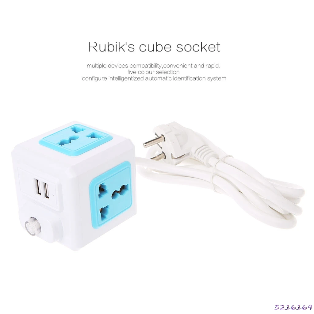 Умный дом Cube EU/US/UK Plug 4 Внешний адаптер-удлинитель универсальная розетка-38