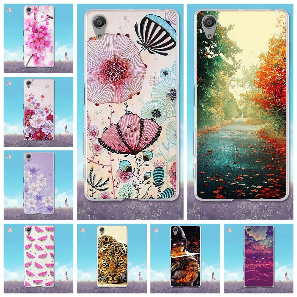 

For Sony Xperia X F5121 Dual F5122 Case Soft TPU Silicone Back Cover For Sony X Case 3D Pattern Bag For Sony X F5121 Phone Cases