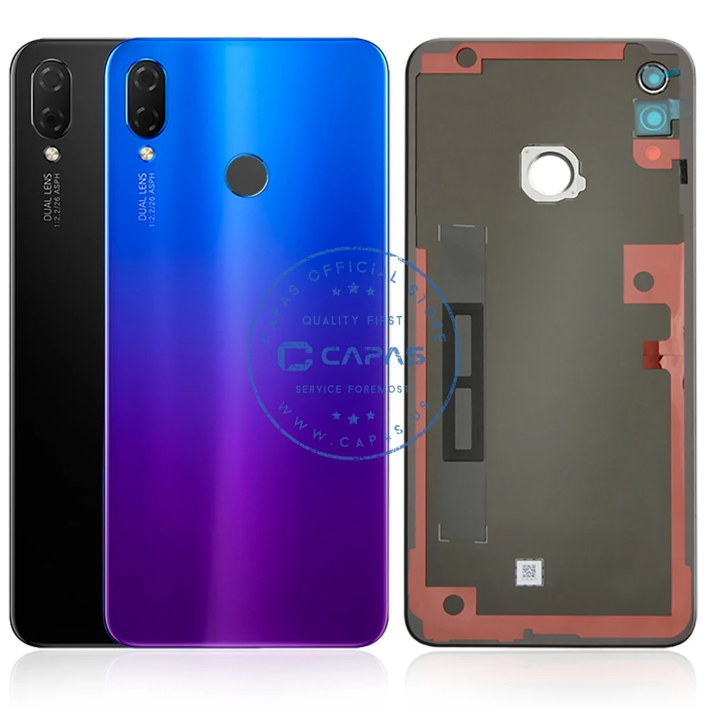 huawei P Smart+ заднее стекло для корпуса+ стекло для камеры huawei Nova 3i задняя крышка для батареи 3 М лента запасные части