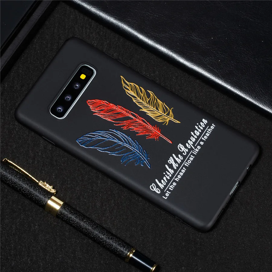 Чехол для телефона Samsung Galaxy S8 S9 S10 Plus S10E Pro M10 M20 Note9 черные матовые Чехлы Planet Starry Sky |
