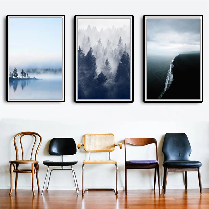 

ONESAID 3 Piece Artworks scenery picture Modern Home Wall Canvas Art HD Print Painting Canvas Picture Wall Paintig B-FJ004