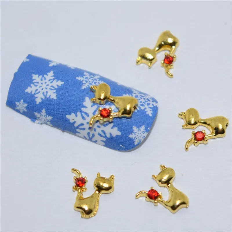 

NEW 10Pcs 3D Nail Art Decorations Cat Art Tools Crystal Rhinestone For Nails Alloy Decorations Nail Art Glitter DIY #320