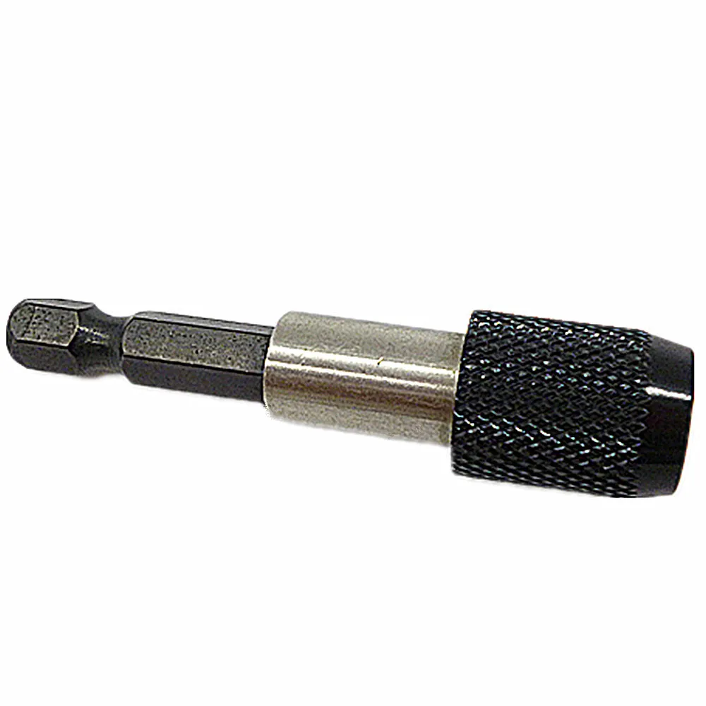 60mm Hex Shank Quick Release Drill Screw Magnetic Screwdriver Bit Holder