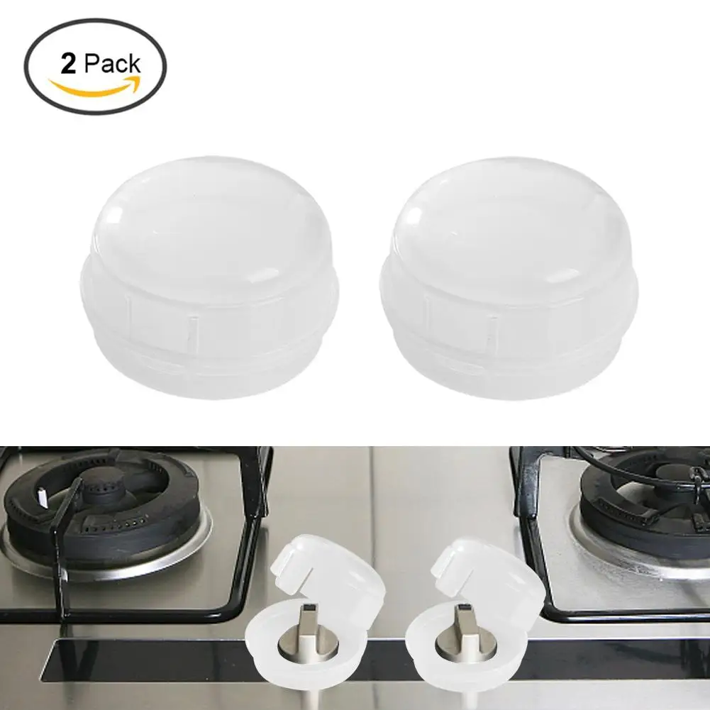 2 шт детская Защитная продукция газовый защитный чехол для переключателя кухонная настольная кнопка защитная крышка прозрачная и непрозрачная - Цвет: Белый