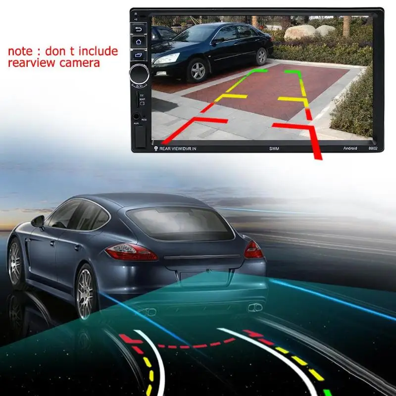 Flash Deal SWM8802 7in TFT Touch Screen 1G+16G 2Din Quad-core Android Bluetooth Music Player Car Audio GPS Navi MP5 Player Auto FM Radio 18