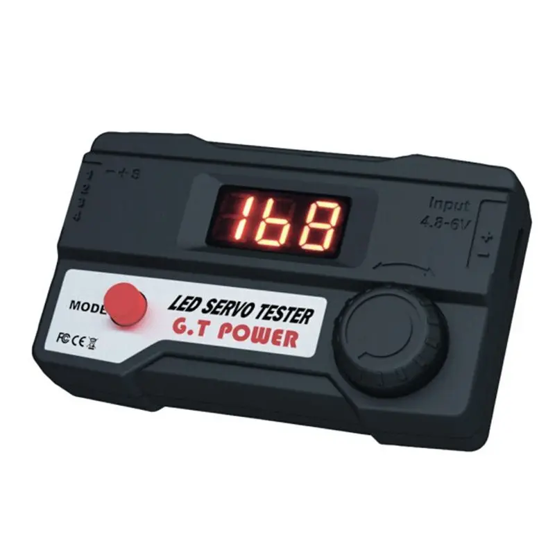 

RC hobby GT Power servo tester with LED display 3 working modes test 4 servos at a time wide range of pulse width for robotics