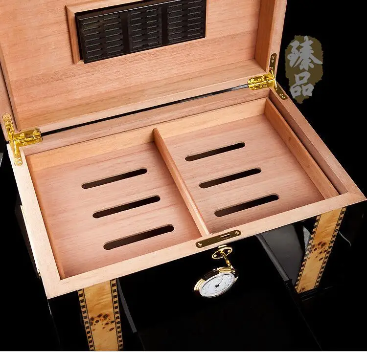 В Россию Роскошная сырая Снежная древесина Высокая емкость Коробка Для Хранения Сигар деревянная коробка для Хранения Сигар organizador Мужская Подарочная коробка XJH015
