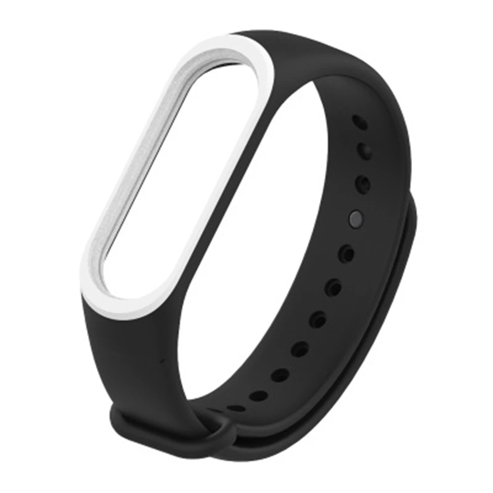 Ремешок силиконовый для Xiaomi Mi Band 4/3 сменный двухцветный браслет 3/4 аксессуары