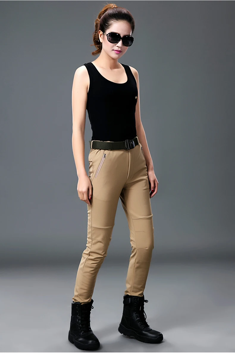 Высокое качество женские TAD Акула кожа повседневные брюки водонепроницаемые дышащие женские эластичные брюки карго