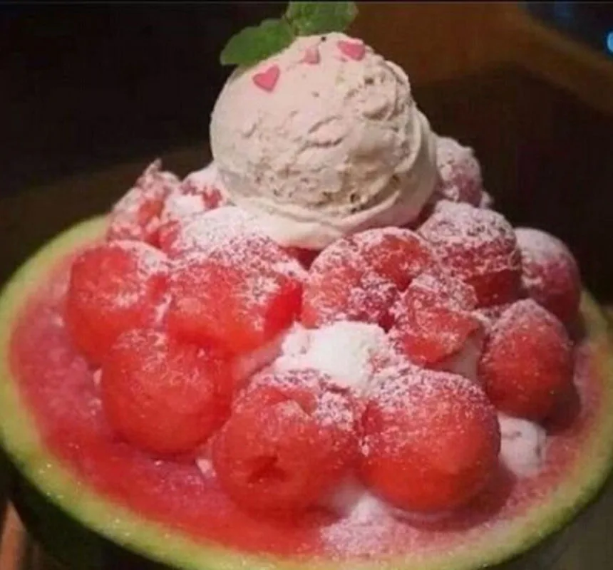 Edelstahl Doppel-End-Melone Baller Scoop Obst Dessert-Werkzeug