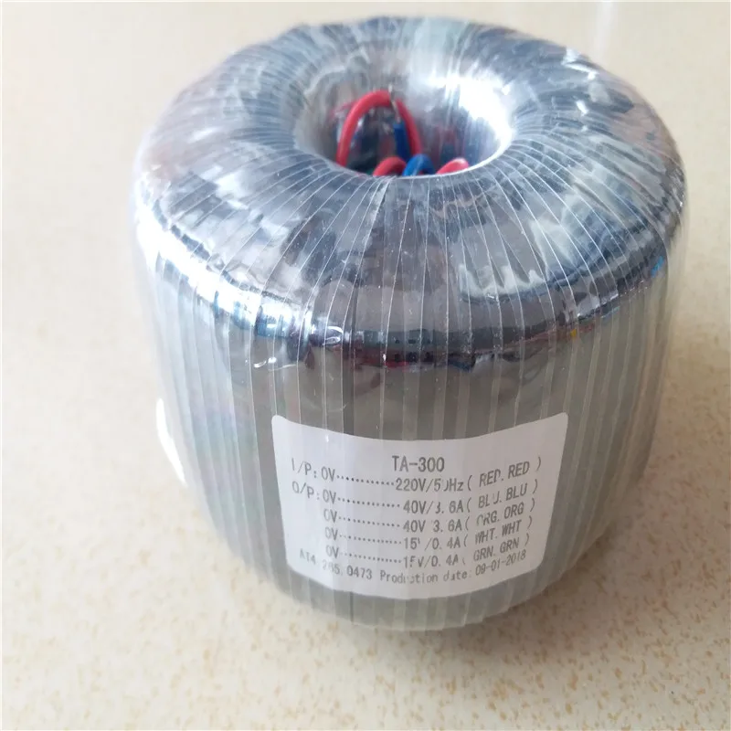 

22V/24V/26V/28V/32V/36V/40V+15V Toroidal transformer copper custom transformer 220V input 300VA transformer for amplifier