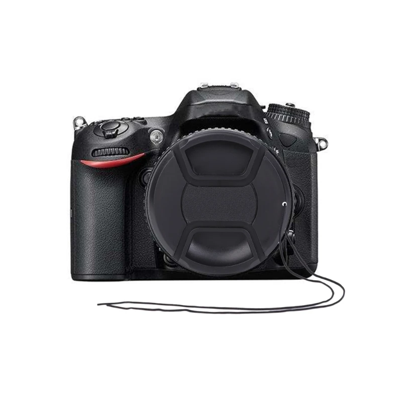 OOTDTY DSLR камера защелкивающаяся Пылезащитная без букв 67 мм крышка объектива+ набор строк