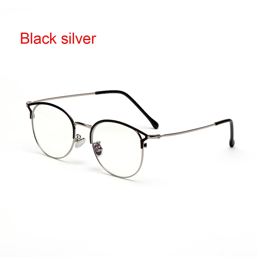 Роскошные брендовые винтажные Ретро очки с металлической оправой, прозрачные линзы, очки в духе гиков, компьютерные очки, прозрачные круглые очки унисекс