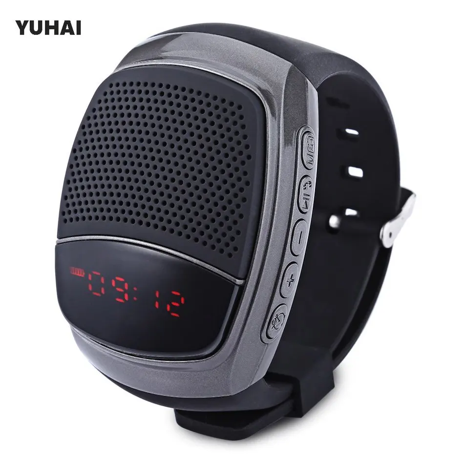 YUHAI B90 Bluetooth 4.0 Sport Music Watch Speaker Support TF Card Hands-free Cal
