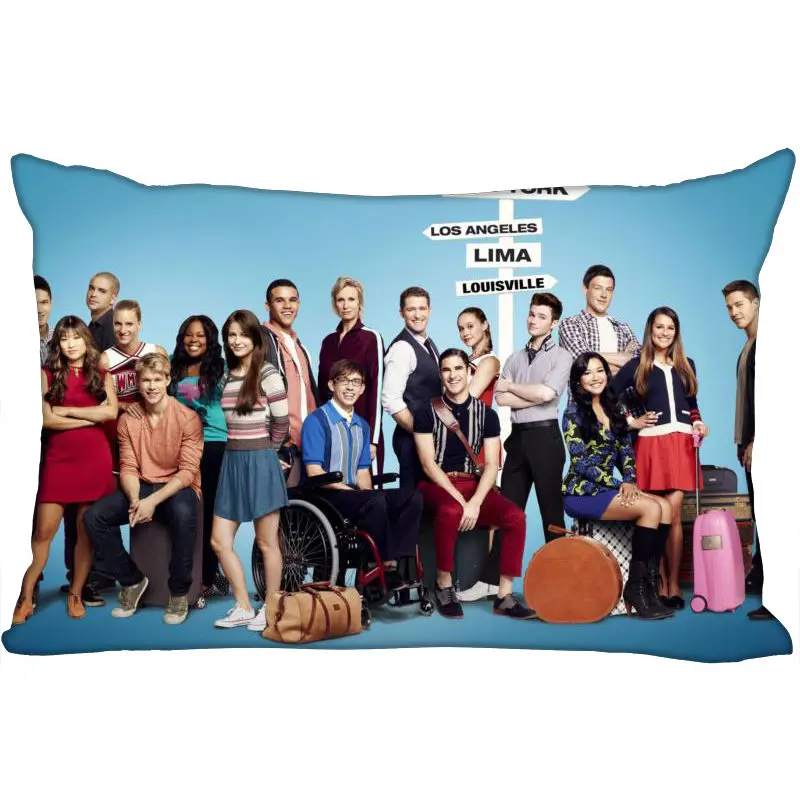 

Custom Glee New Arrival Rectangle Anime Pillowcases Zipper Custom Pillow Cover Wedding Decorative Christmas Gift