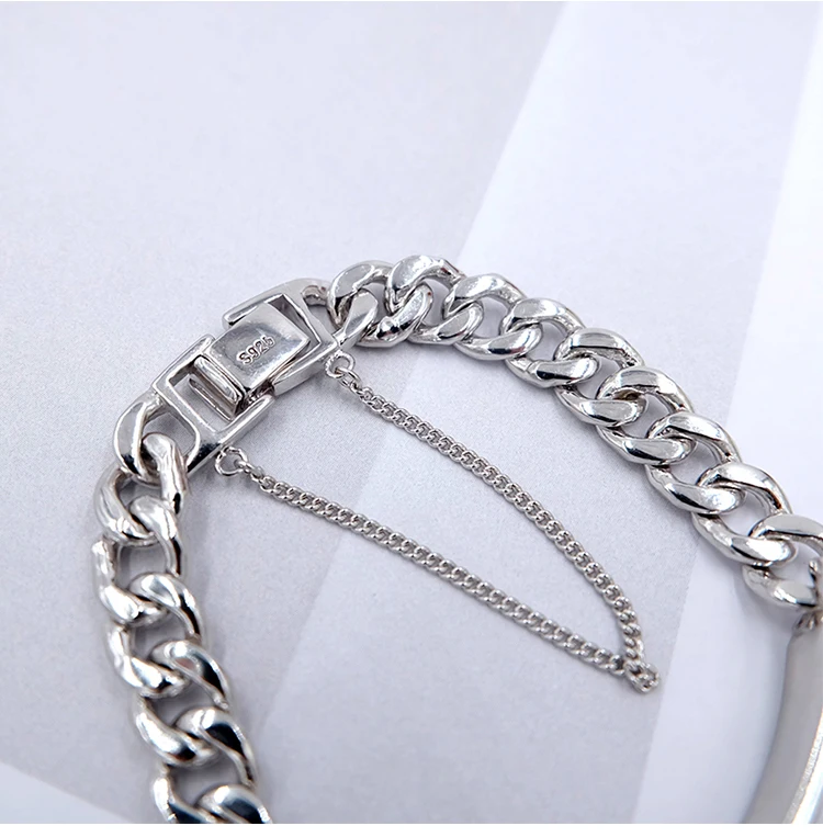 F.I.N.S браслеты из стерлингового серебра S925, хорошее ювелирное изделие, браслет на цепочке, настоящая женщина, 925 серебряный браслет, женские браслеты на руку
