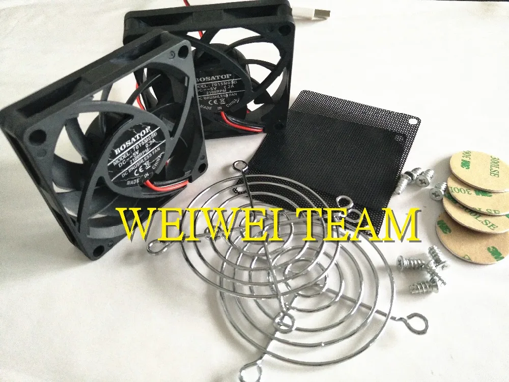 

Cooling Fan Heat Radiator USB Power Ultra Silent Dissipate Temperature Control For RT-AC68U EX6200 AC15 AC68U Router