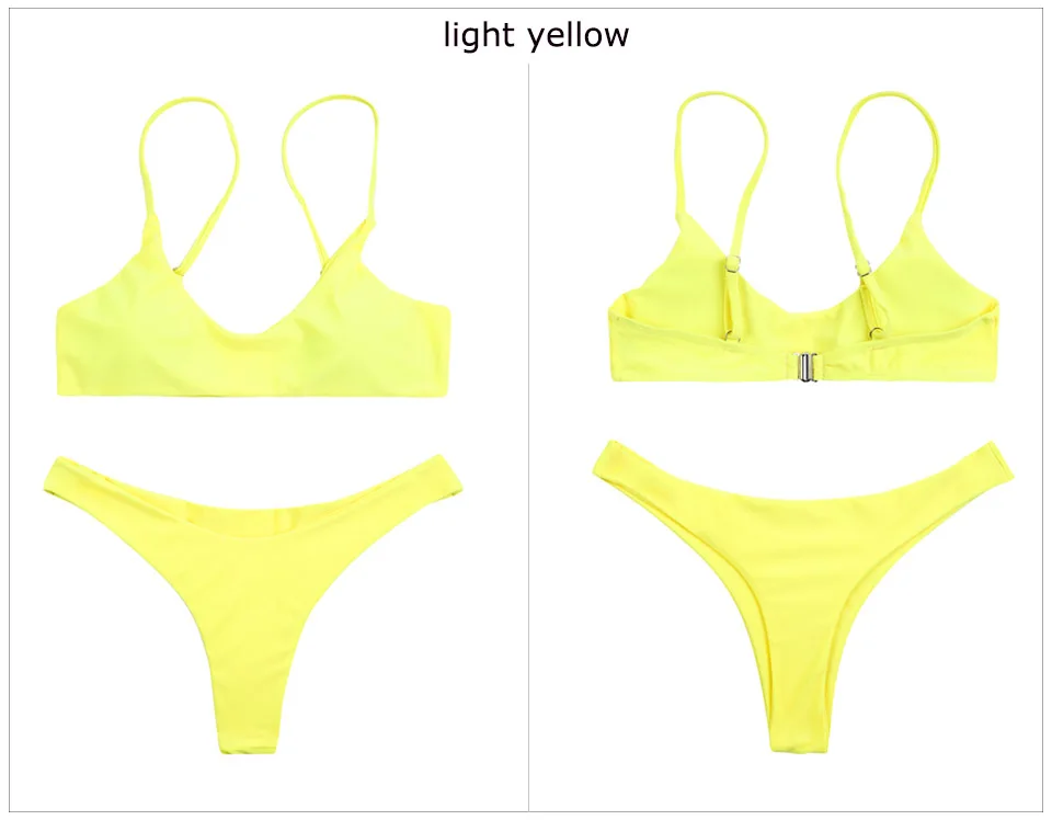 016 light yellow bikini