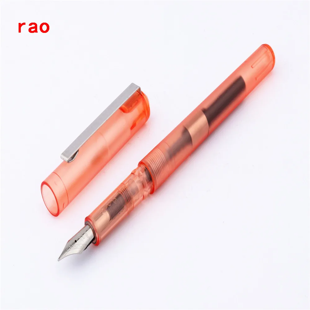 JINHAO 991, прозрачный цветной перьевая ручка для школьников и офиса, Новинка - Цвет: Transparent red