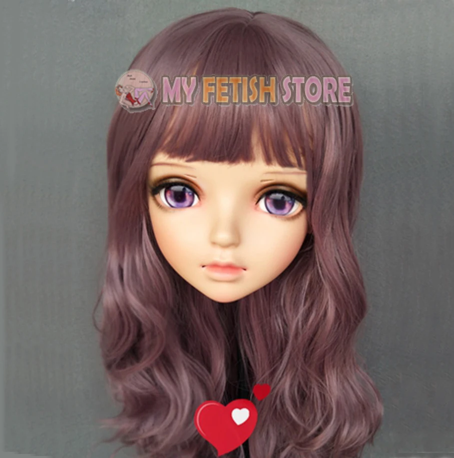(Miao 8) Женская милая девочка резиновые полуголовы Kigurumi BJD Маска Косплей японское