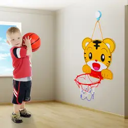 Детский мультфильм изображение может быть поднят и понижен баскетбольная подставка с Баскетбольным насосом детский спортивные игрушки