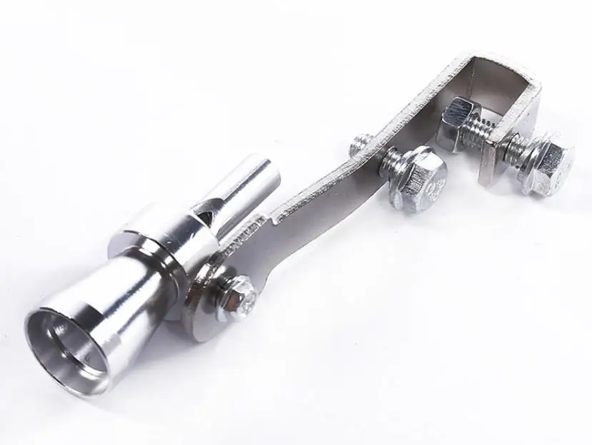 LumiParty устройство для ремонта автомобиля турбо звук глушитель турбо свисток выхлопной трубы эхолот мотоцикл звуковой имитатор турбо свисток - Цвет: Caliber 1.9cm silver