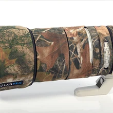 Линзы rolanpro камуфляжное пальто дождевик для sony FE 100-400 мм f4.5-5,6 GM OSS объектив защитный чехол пистолеты Защита объектива рукав
