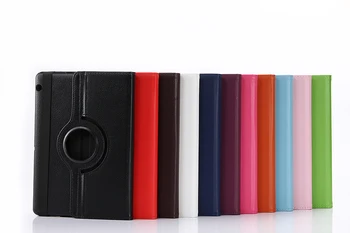 

Rotation 360 Degree Rotating Litchi Stand Leather Cover Case For Huawei MediaPad T3 10 AGS-L09 AGS-L03 Tablet + Clear Film + Pen