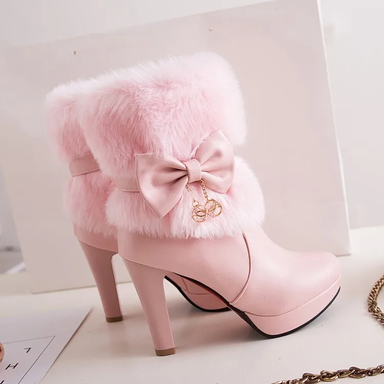 

Big Size 9 10 11 12 boots women shoes ankle boots for women ladies boots Solid colour round head side zipper ankle boots