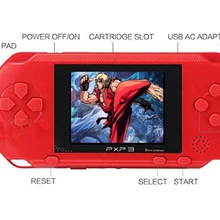 Портативный 16 бит PXP3 портативный игровой плеер Видео игровая консоль с av-кабелем+ 2 игровые карты классические детские игры PXP 3 тонкая станция