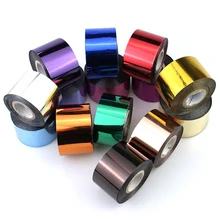 1 рулон, цветная переводная Лазерная металлическая наклейка 120 м, звездная фольга, Мерцающая наклейка на ногти, лак для ногтей, украшение для ногтей, сделай сам