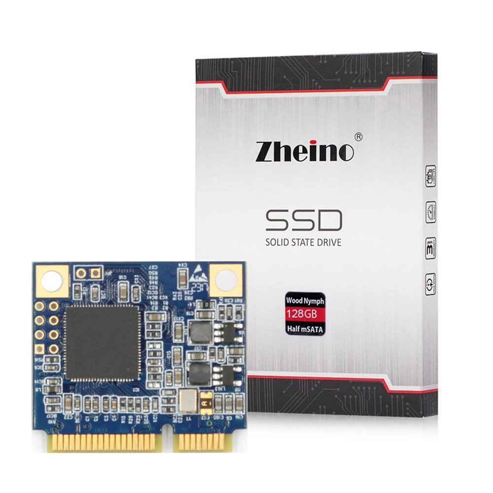 Zheino половина размер mSATA SSD 128GB SATA III Mini(половина размера) SATA3 SSD твердотельный накопитель ноутбук Настольный ПК