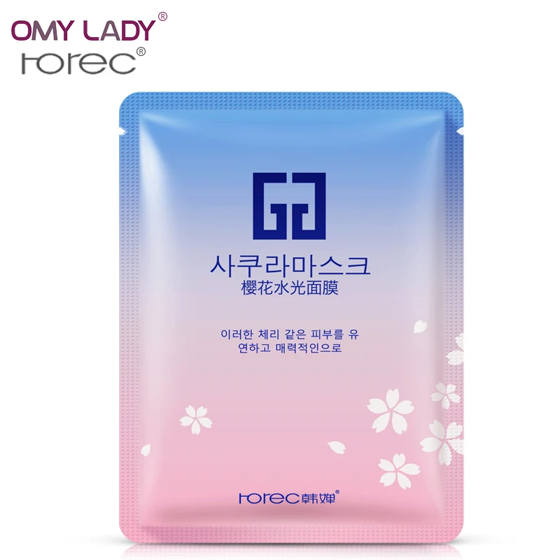 OMY LADY ROREC маска для лица с натуральным цветком вишни Отбеливающая увлажняющая