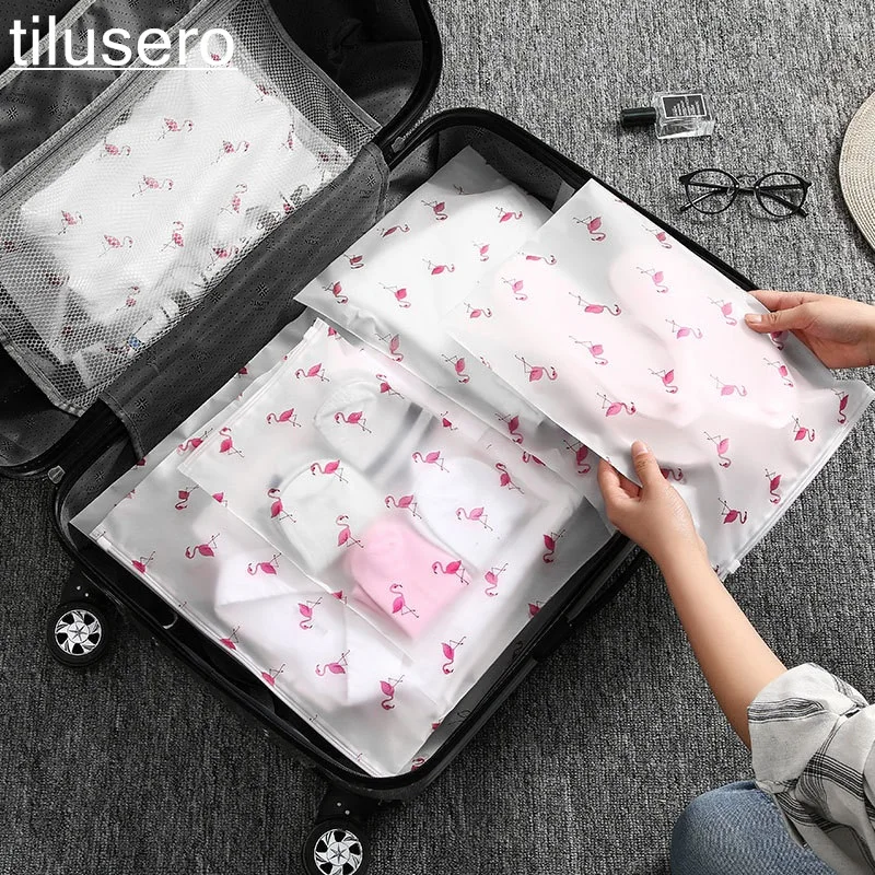 

Transparent Cosmetic Bag Flamingo Travel Makeup Case Women Zipper Make Up Bath Organizer Storage Pouch Toiletry Wash Beauty Box
