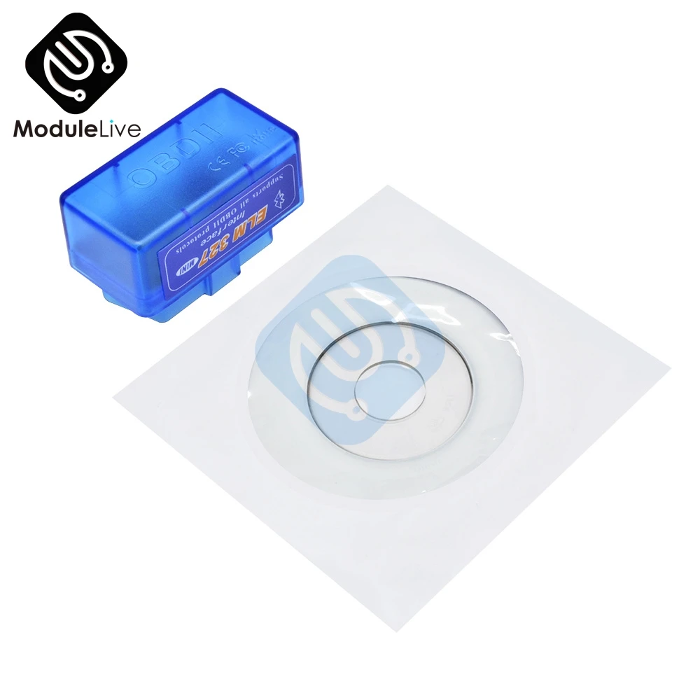 Диагностический сканер OBD2 V2.1 Elm 327 V 2 1 OBD супер компактный автомобильный