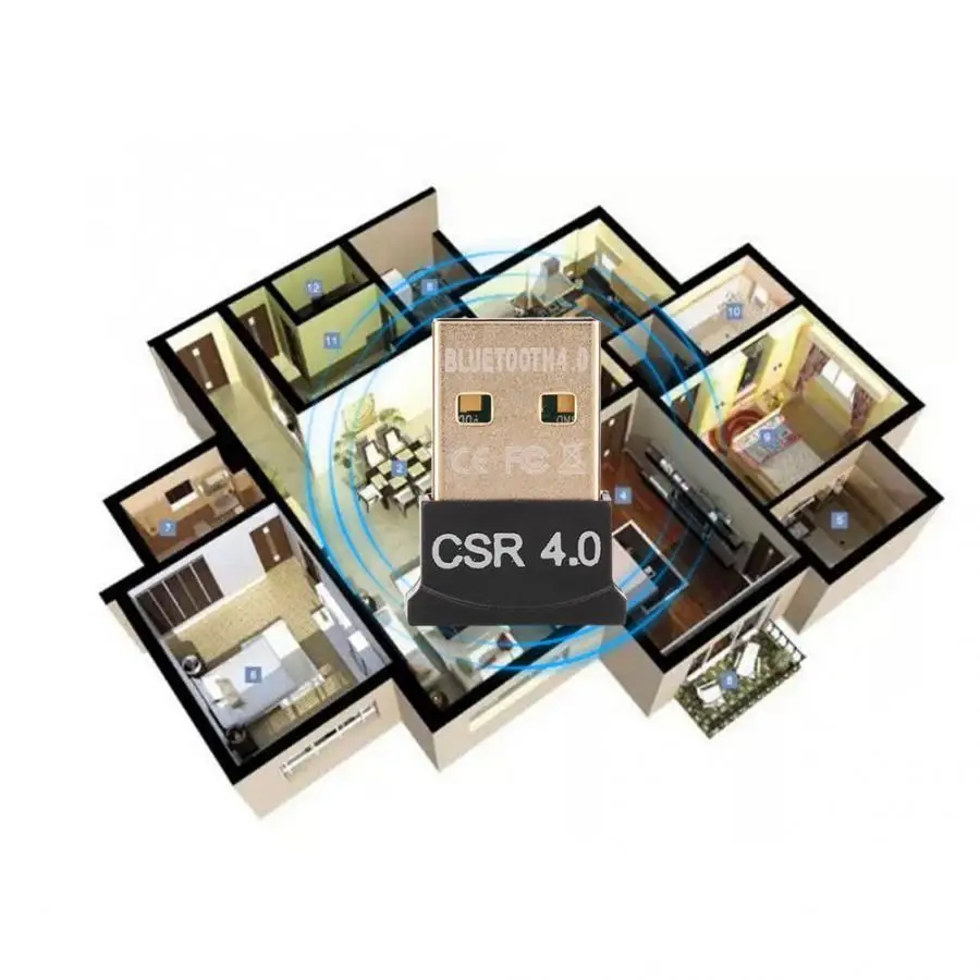 2 шт. мини беспроводной USB CSR4.0 Bluetooth адаптер ключ для Windows 7/8/10/Vista/XP receptor